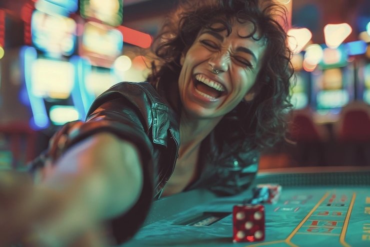 Mobile phone displaying qqole slot Speed Blackjack table with live croupier and betting controls